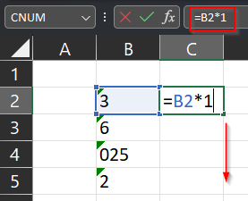 Excel : Conversion de données