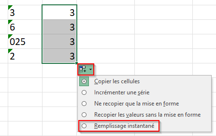 Excel : Conversion de données