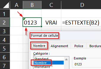 Excel Nombre stockÃ© en texte (avec indices visuels)