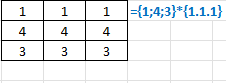 Excel : Matrice - Constante matricielle