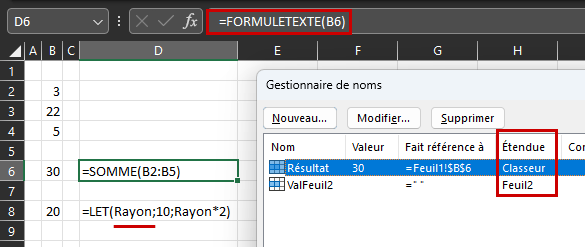 Excel : Formules de tableaux dynamiques