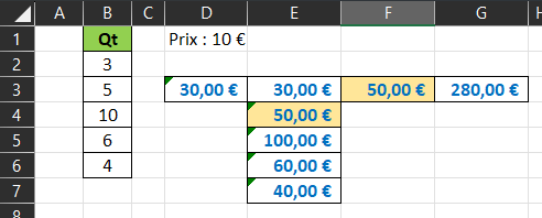 Excel : Formules de tableaux dynamiques