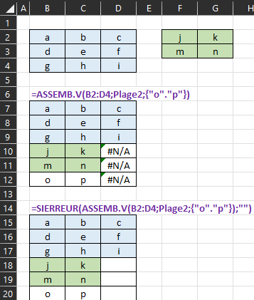 Excel : Fonctions de manipulation des matrices