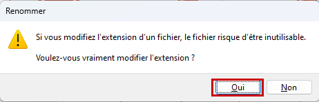 Powerpoint : Changer l'extension