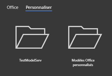 Word Modèle utilisation du dossier modèle réseau