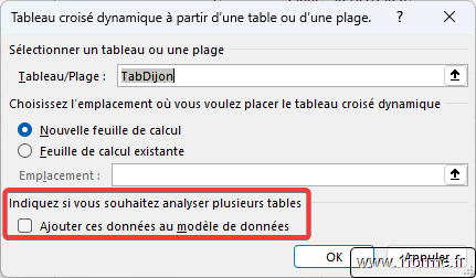 Excel Chronologie pilotant 2 sources