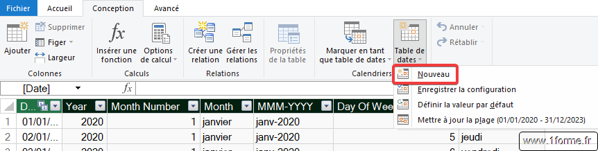 Excel Chronologie pilotant 2 sources