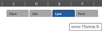 Excel Rendu final du segment