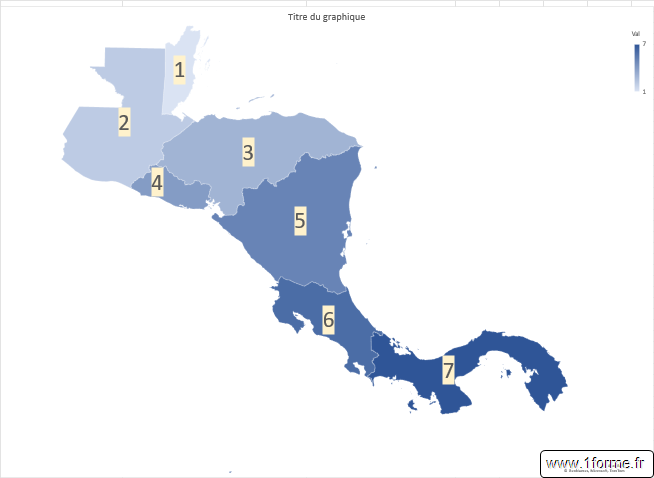 Carte choroplèthe Amérique Latine