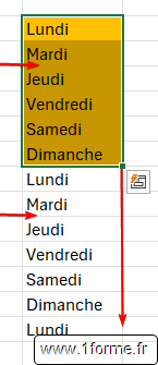 Génération de séries - Retirer un élément d'une liste