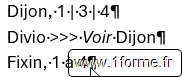 Exemple avec commutateur \k
